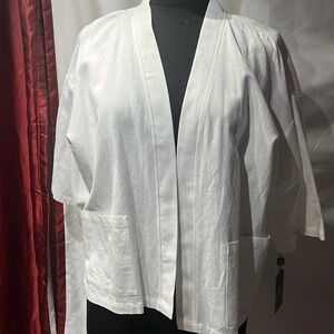linen blazer in white dressy classy nwt